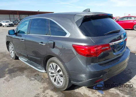 2014 Acura Mdx Technology Package from USA, damaged, VIN 5FRYD4H4XEB017613